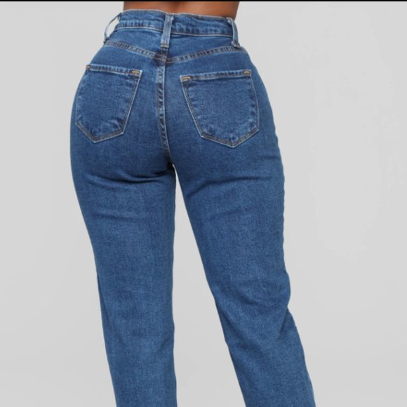 I Got It From My Mama Jeans - Dark Denim - Picture 4 of 4